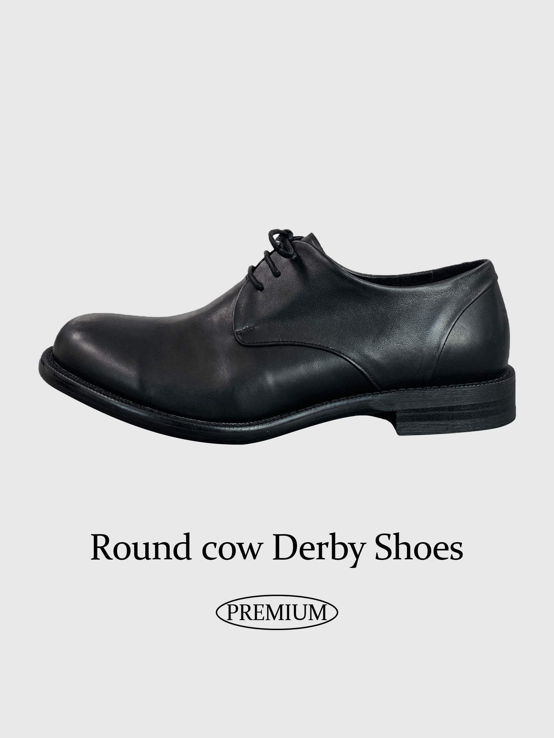 Round cow Derby Shoes [High Quality!]