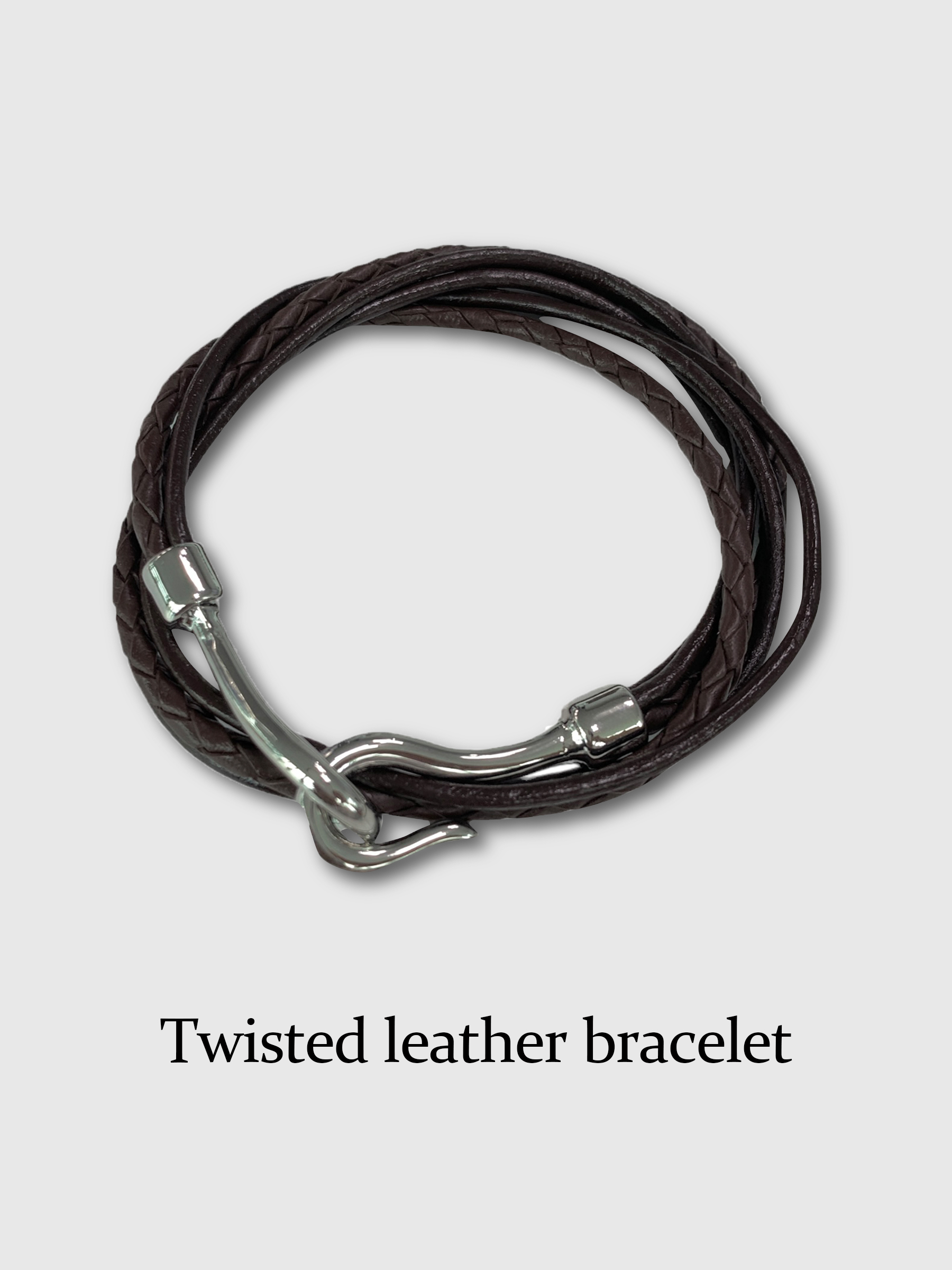 Twisted leather bracelet