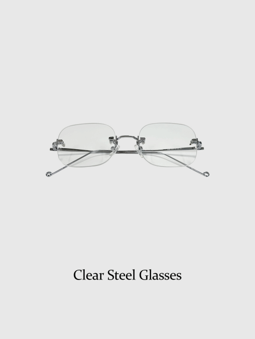 Clear Steel Glasses